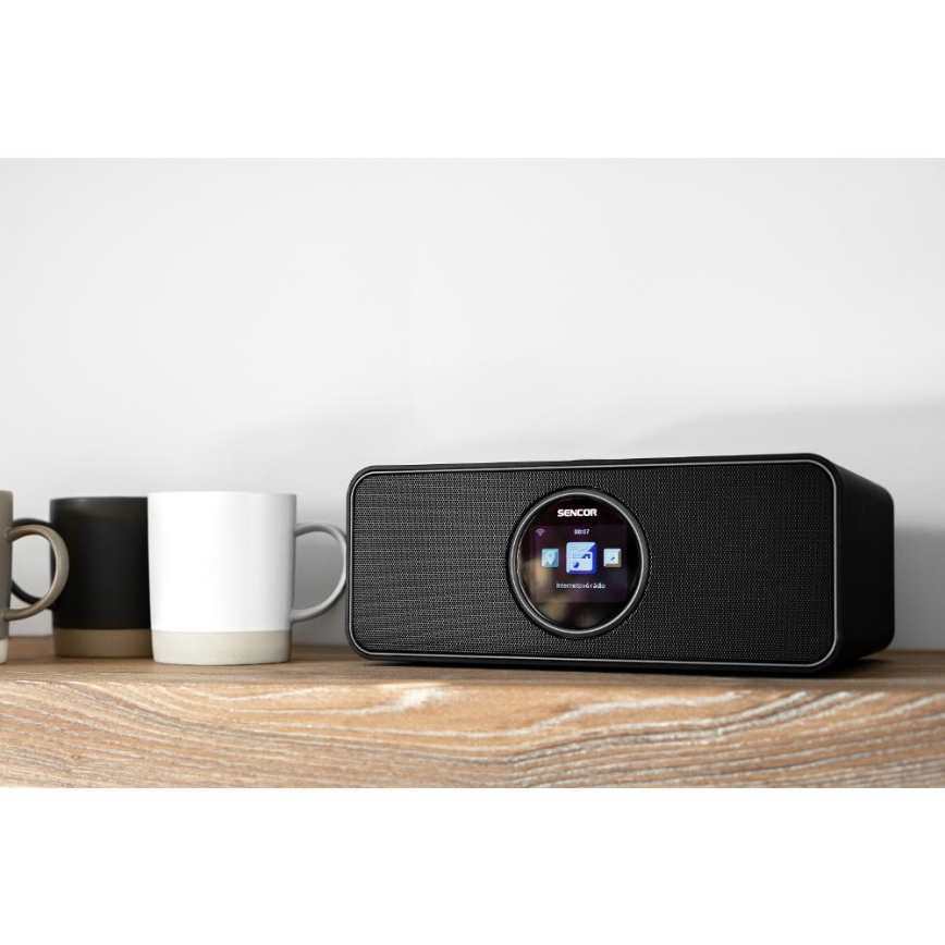 Sencor - Internetové rádio 14W/5V Wi-Fi + diaľkové ovládanie