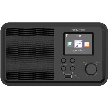 Sencor - Internetové rádio 4W/5V Wi-Fi + diaľkové ovládanie