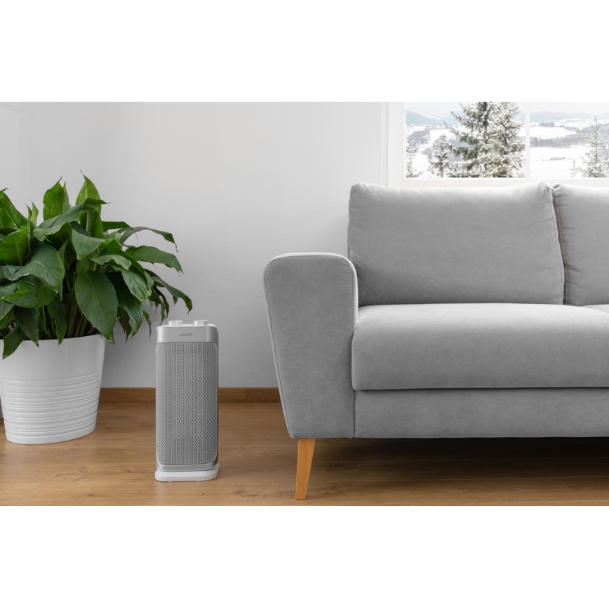 Sencor - Keramický ventilátor s vykurovacím telesom a termostatom 1000/2000W/230V