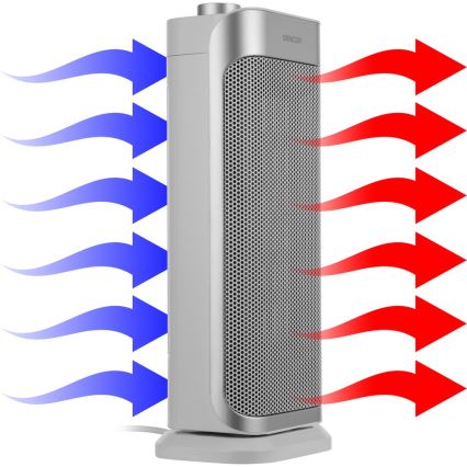 Sencor - Keramický ventilátor s vykurovacím telesom a termostatom 1000/2000W/230V