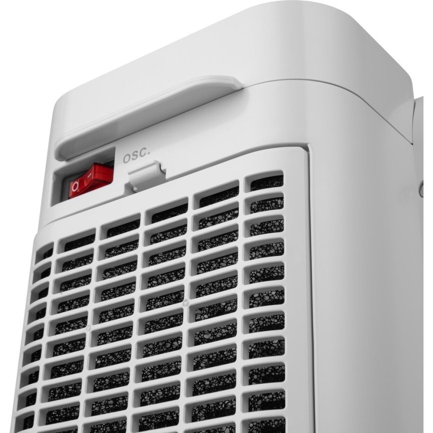 Sencor - Keramický ventilátor s vykurovacím telesom a termostatom 1000/2000W/230V
