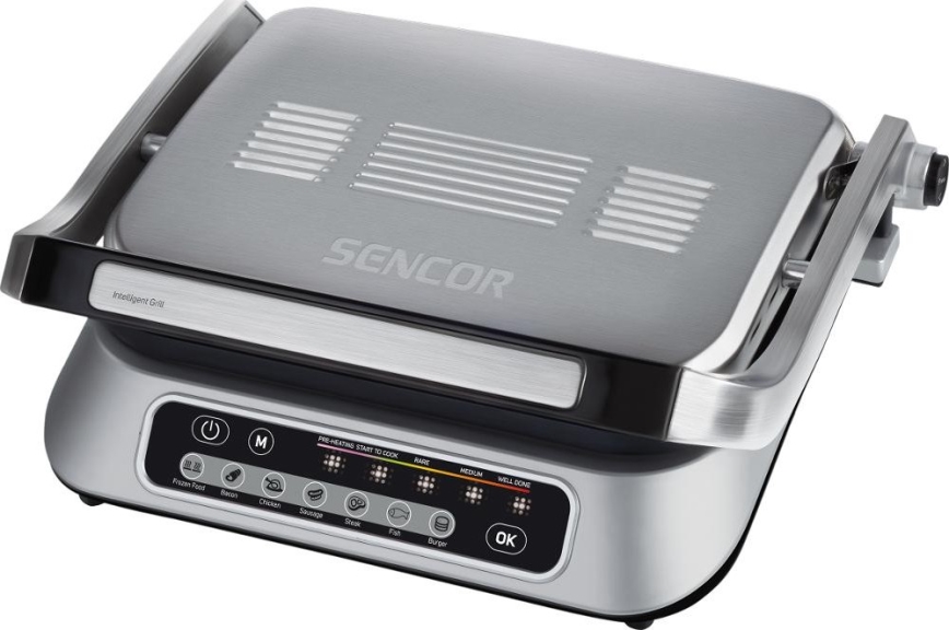 Sencor - Kontaktný gril 2100W/230V matný chróm