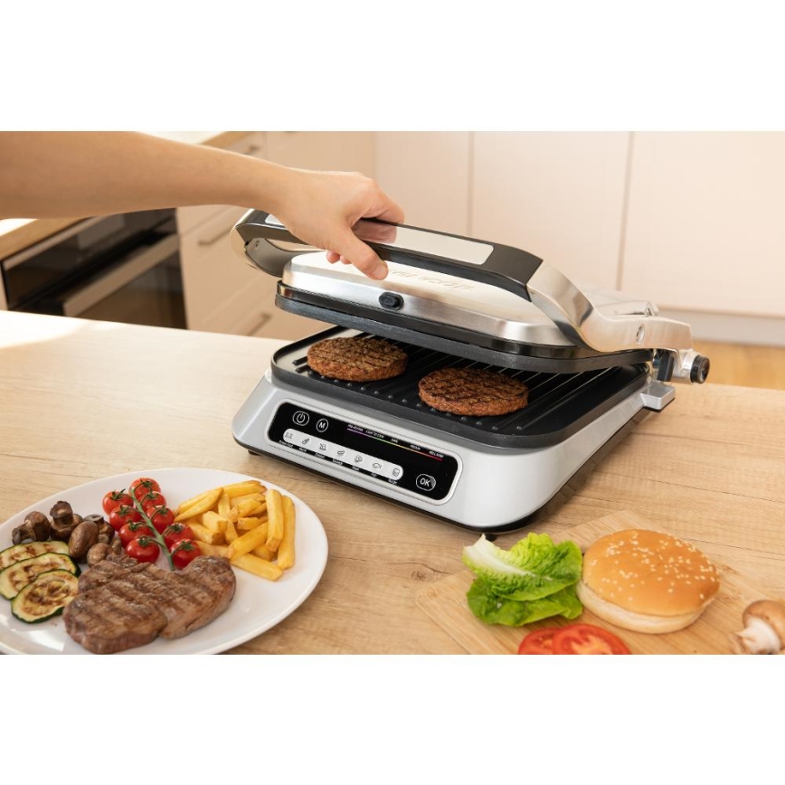 Sencor - Kontaktný gril 2100W/230V matný chróm