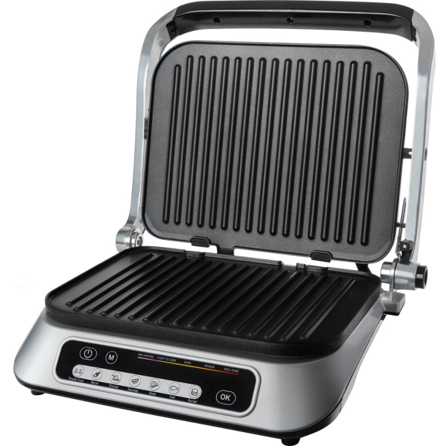 Sencor - Kontaktný gril 2100W/230V matný chróm