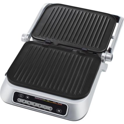 Sencor - Kontaktný gril 2100W/230V matný chróm