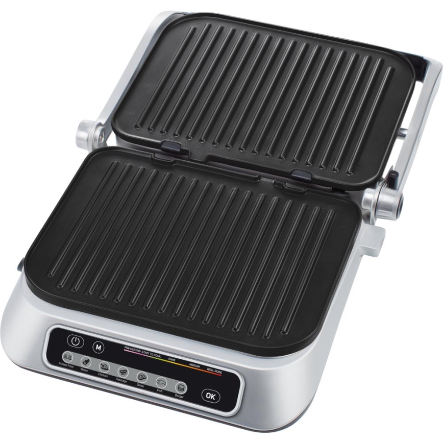 Sencor - Kontaktný gril 2100W/230V matný chróm