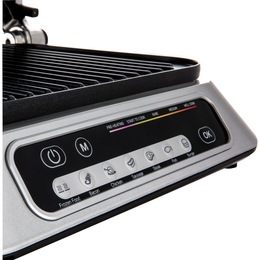 Sencor - Kontaktný gril 2100W/230V matný chróm