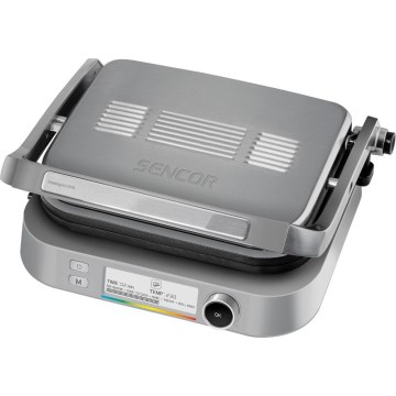 Sencor - Kontaktný gril 2100W/230V matný chróm