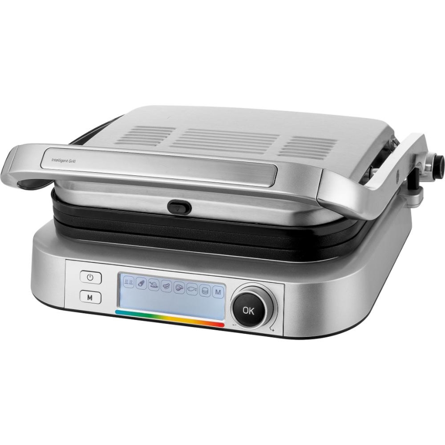 Sencor - Kontaktný gril 2100W/230V matný chróm
