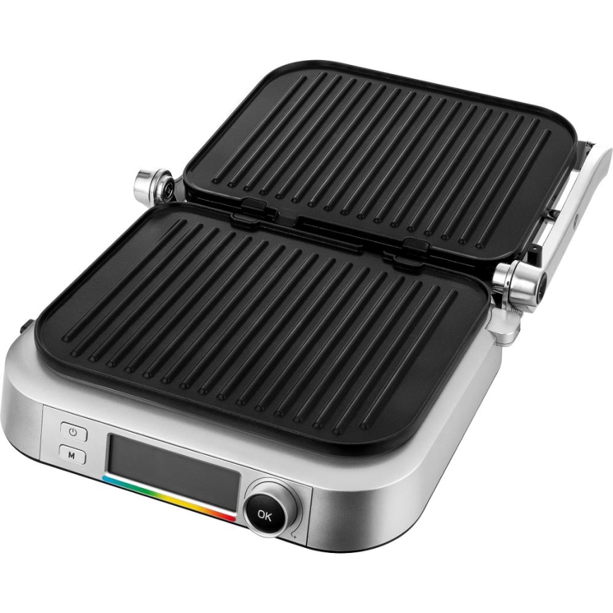 Sencor - Kontaktný gril 2100W/230V matný chróm