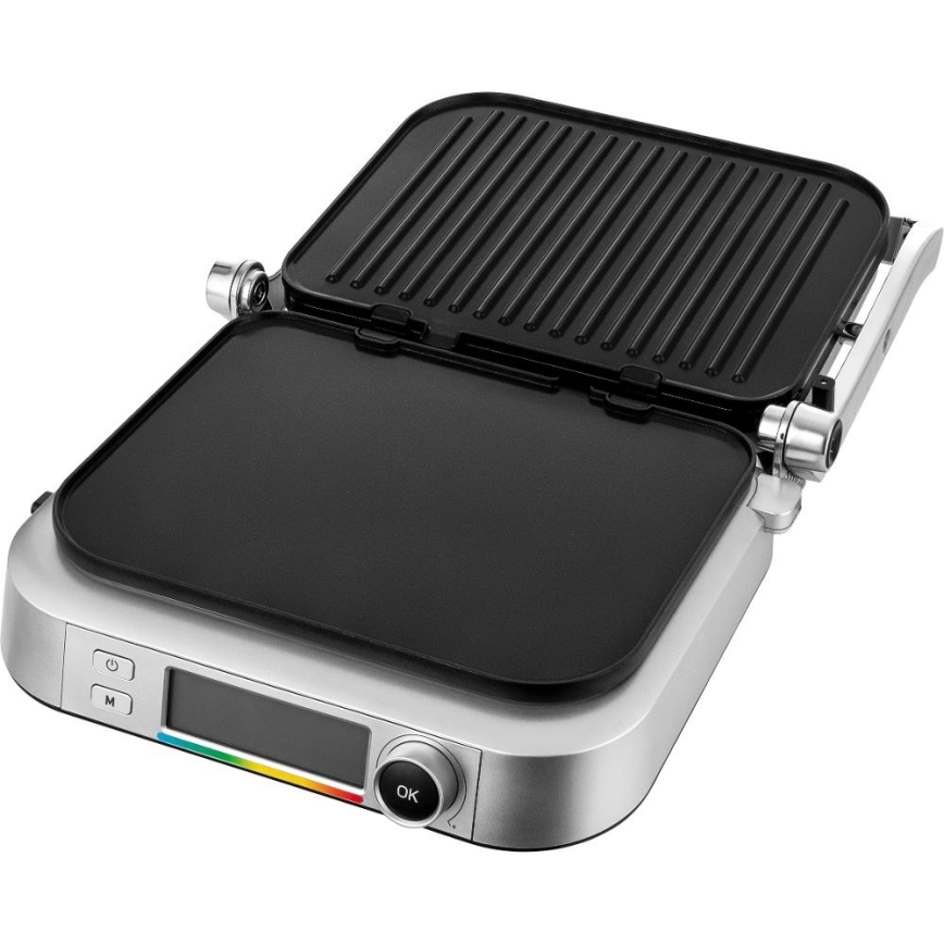 Sencor - Kontaktný gril 2100W/230V matný chróm