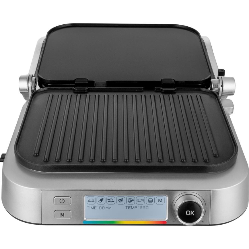 Sencor - Kontaktný gril 2100W/230V matný chróm