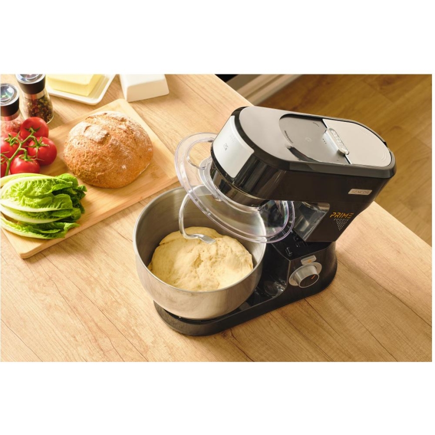 Sencor - Kuchynský robot s nerezovou miskou 1000W/230V čierny