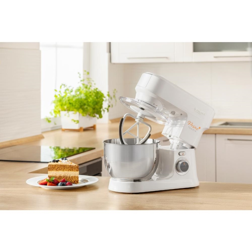 Sencor - Kuchynský robot s nerezovou misou 1000W/230V biela