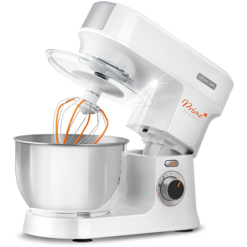 Sencor - Kuchynský robot s nerezovou misou 1000W/230V biela