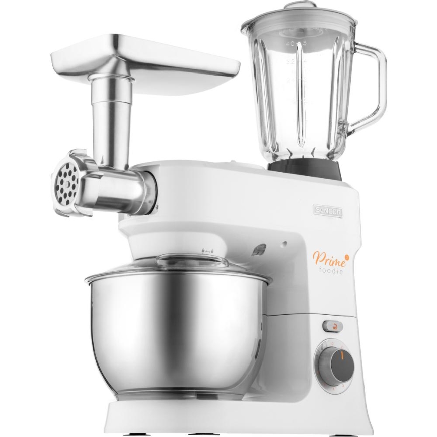 Sencor - Kuchynský robot s nerezovou misou 1000W/230V biela