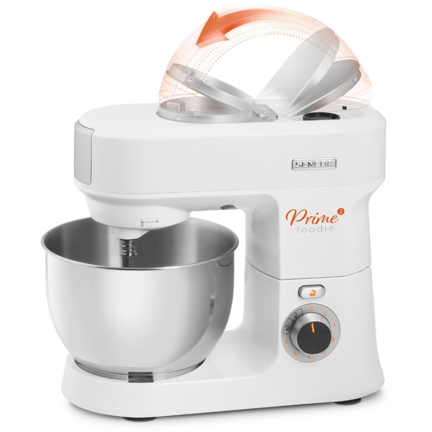 Sencor - Kuchynský robot s nerezovou misou 1000W/230V biela