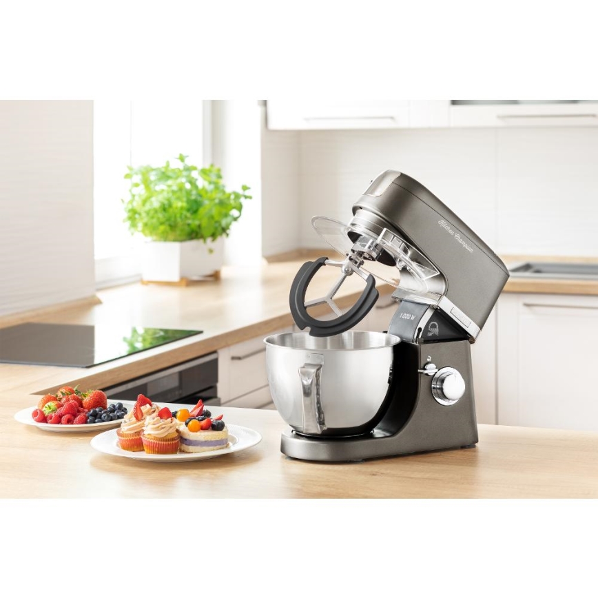 Sencor - Kuchynský robot s nerezovou misou 1000W/230V šedá
