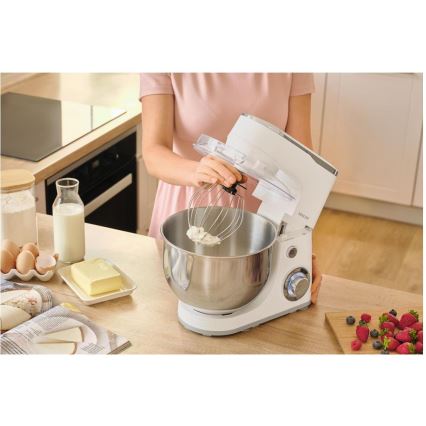 Sencor - Kuchynský robot s nerezovou misou 1300 W/230 V biely
