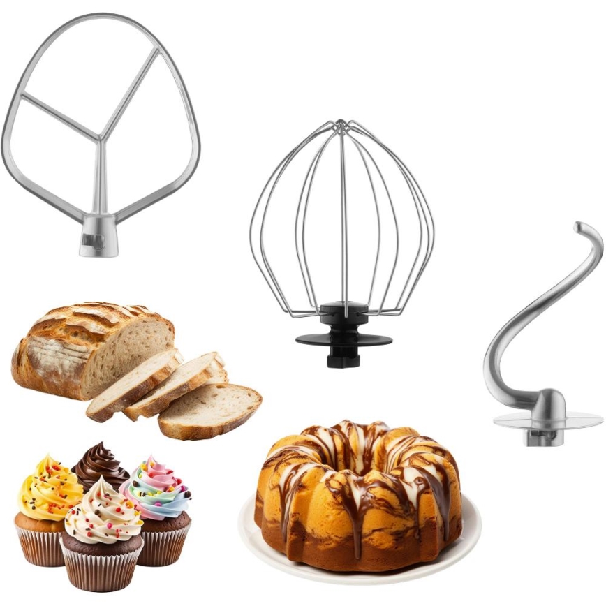 Sencor - Kuchynský robot s nerezovou misou 1300W/230V ružová