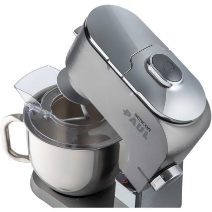 Sencor - Kuchynský robot s nerezovou misou 1700W/230V matný chróm