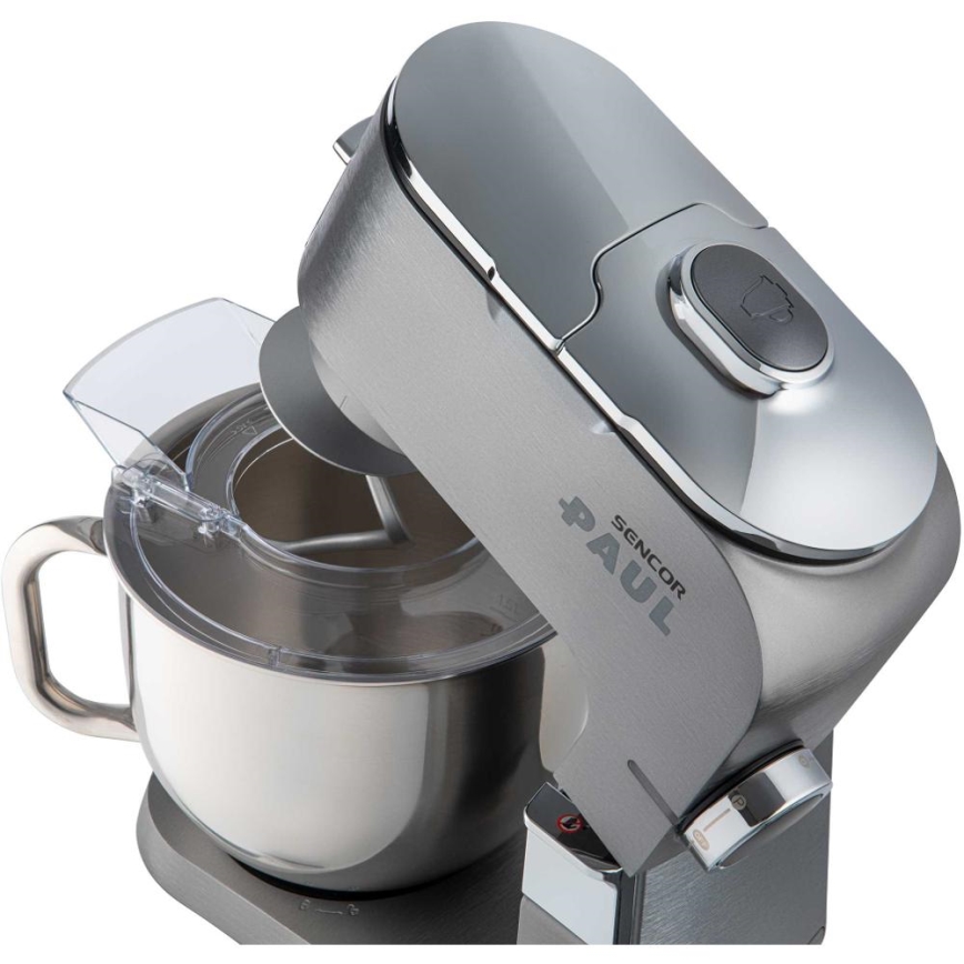Sencor - Kuchynský robot s nerezovou misou 1700W/230V matný chróm