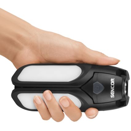 Sencor - nabíjateľná kempingová LED svietilka so solárnym panelom LED/3W/1600 mAh IPX4