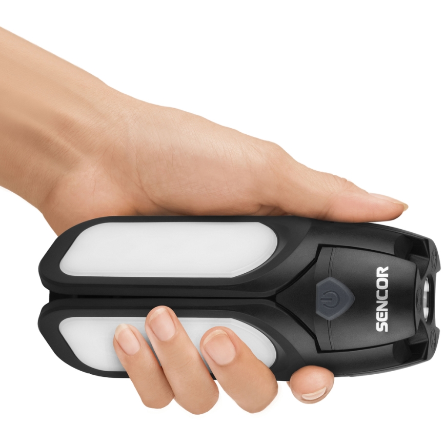 Sencor - nabíjateľná kempingová LED svietilka so solárnym panelom LED/3W/1600 mAh IPX4