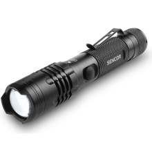 Sencor - LED Nabíjacia baterka LED/10W IP22 čierna