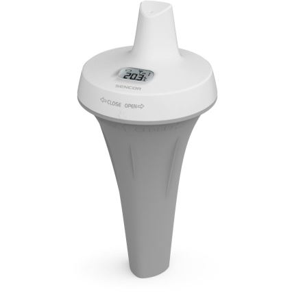 Sencor - Meriaca stanica s bezdrôtovým bazénovým plávajúcim senzorom 2xAA + 2xAA IPX7
