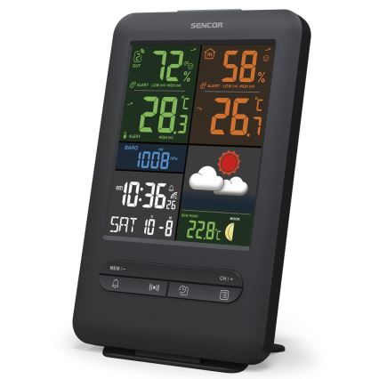 Sencor - Meteostanica s farebným LCD displejom 5V/1xCR2032