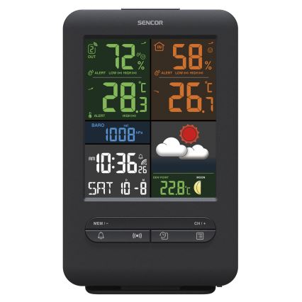 Sencor - Meteostanica s farebným LCD displejom 5V/1xCR2032