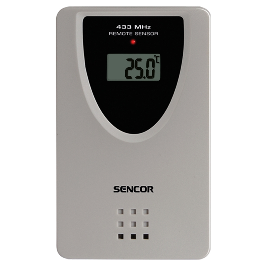 Sencor - Meteostanica s farebným LCD displejom, budíkom a projektorom 2xAA