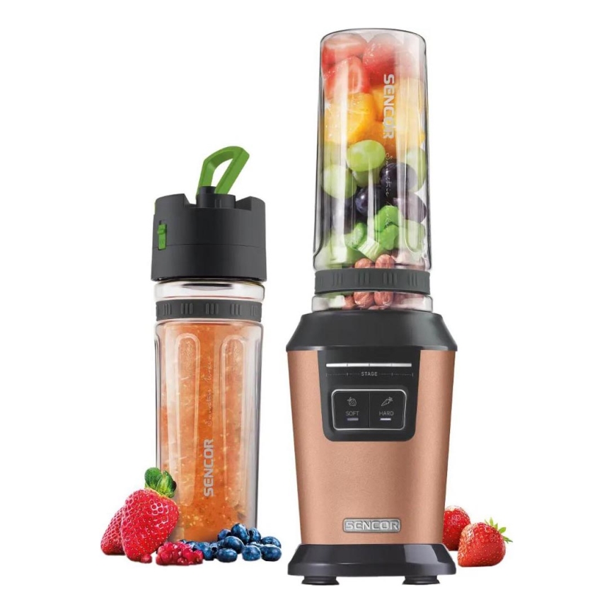 Sencor - mixér na smoothie s príslušenstvom 800W/230V medený