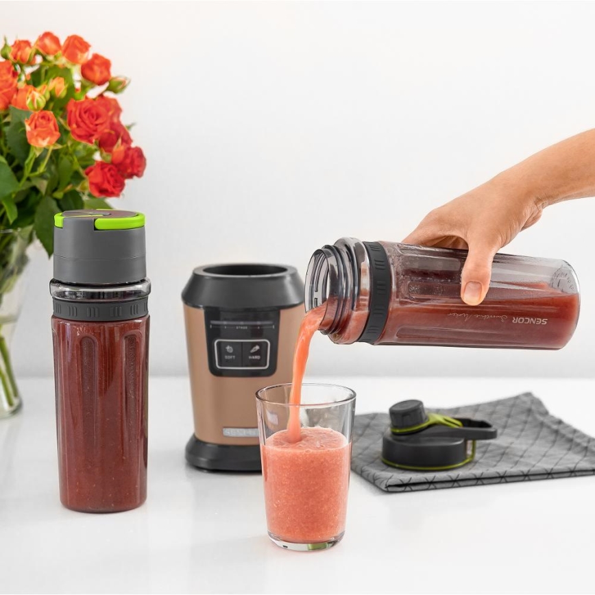 Sencor - mixér na smoothie s príslušenstvom 800W/230V medený