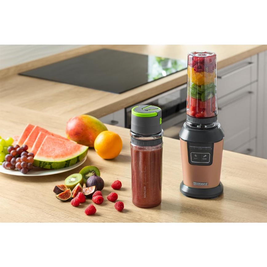 Sencor - mixér na smoothie s príslušenstvom 800W/230V medený