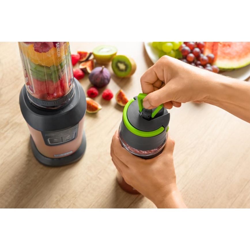 Sencor - mixér na smoothie s príslušenstvom 800W/230V medený