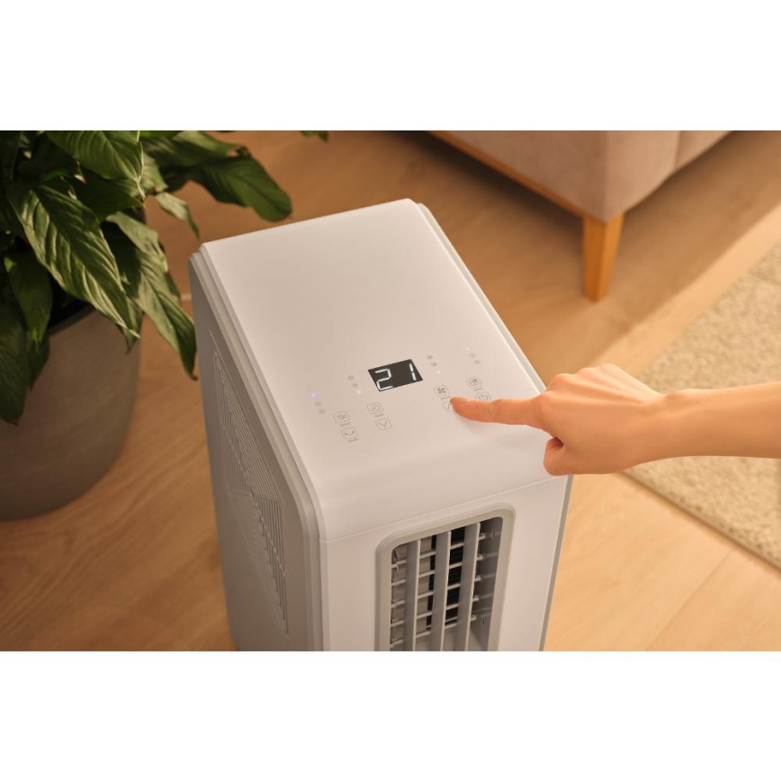 Sencor - Mobilná klimatizácia 4 v 1 200W/230V 1800 BTU biela + diaľkové ovládanie