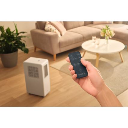 Sencor - Mobilná klimatizácia 4 v 1 200W/230V 1800 BTU biela + diaľkové ovládanie