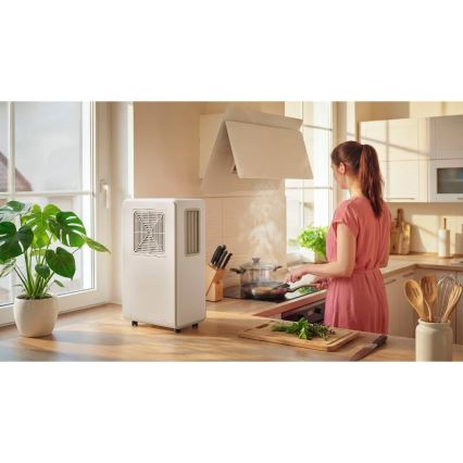 Sencor - Mobilná klimatizácia 4 v 1 200W/230V 1800 BTU biela + diaľkové ovládanie