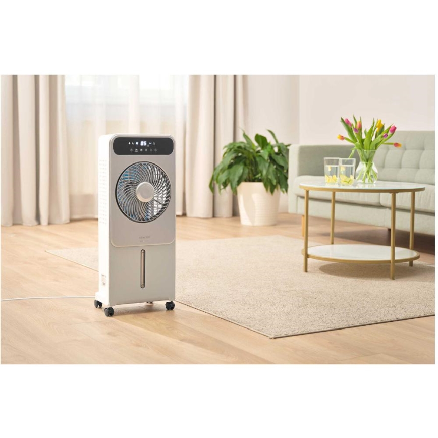 Sencor - Mobilný ochladzovač vzduchu 28W/230V šedá + diaľkové ovládanie