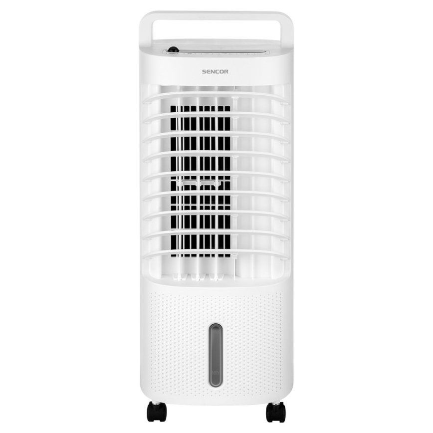 Sencor - Mobilný ochladzovač vzduchu s LED displejom 3v1 45W/230V biela + diaľkové ovládanie