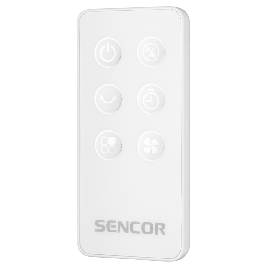 Sencor - Mobilný ochladzovač vzduchu s LED displejom 3v1 45W/230V biela + diaľkové ovládanie
