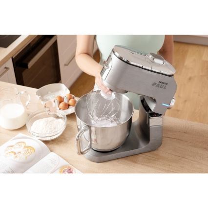 Sencor - Multifunkčný kuchynský robot s nerezovou misou 1500W/230V matný chróm