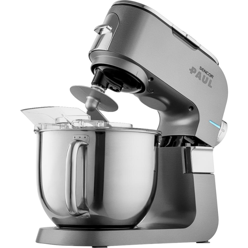 Sencor - Multifunkčný kuchynský robot s nerezovou misou 1500W/230V matný chróm