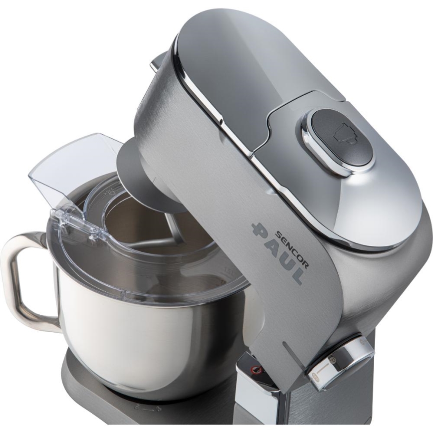Sencor - Multifunkčný kuchynský robot s nerezovou misou 1500W/230V matný chróm