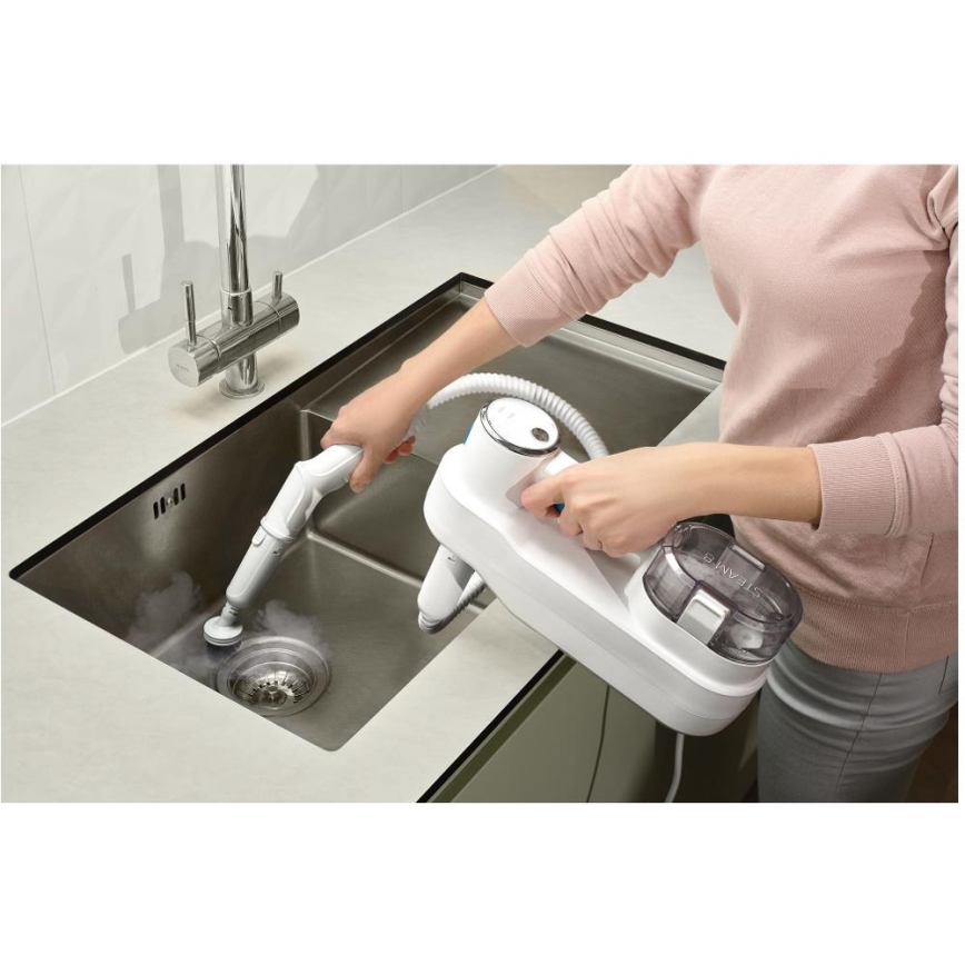 Sencor - Multifunkčný parný mop 2v1 1500W/230V IPX4 biela