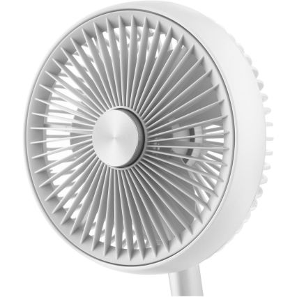 Sencor - Nabíjací stolný ventilátor 5W/5V 4000 mAh biely