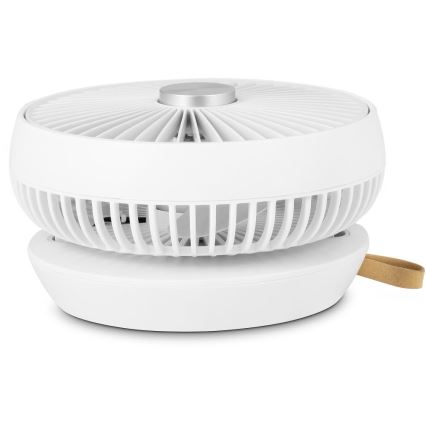 Sencor - Nabíjací stolný ventilátor 5W/5V 4000 mAh biely
