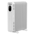 Sencor - Olejový ohrievač s 13 rebrami 1000/2500W/230V biely + diaľkové ovládanie